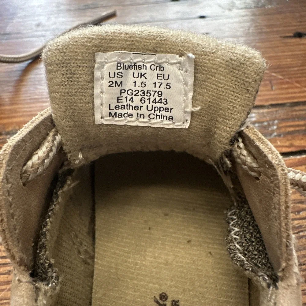 SPERRY - Bluefish Crib Boatshoes‎ - Toddler, Baby - Size 2M Moccasin